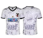 2026 Maillot Du Japon X One Piece Luffy Gear 5 Football Jersey Spring Sports Men'S T-Shirt Children'S Clothing Tee Y2K Woman